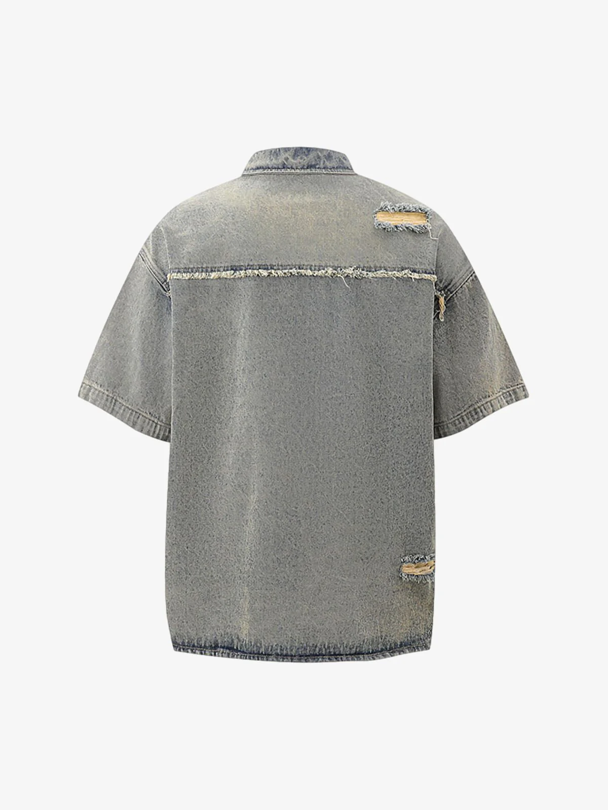 Denim Distressed Ripped Suit - 2460