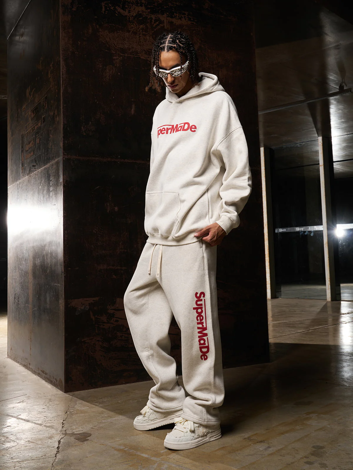 Streetwear SuperMade Letter Print Casual Set