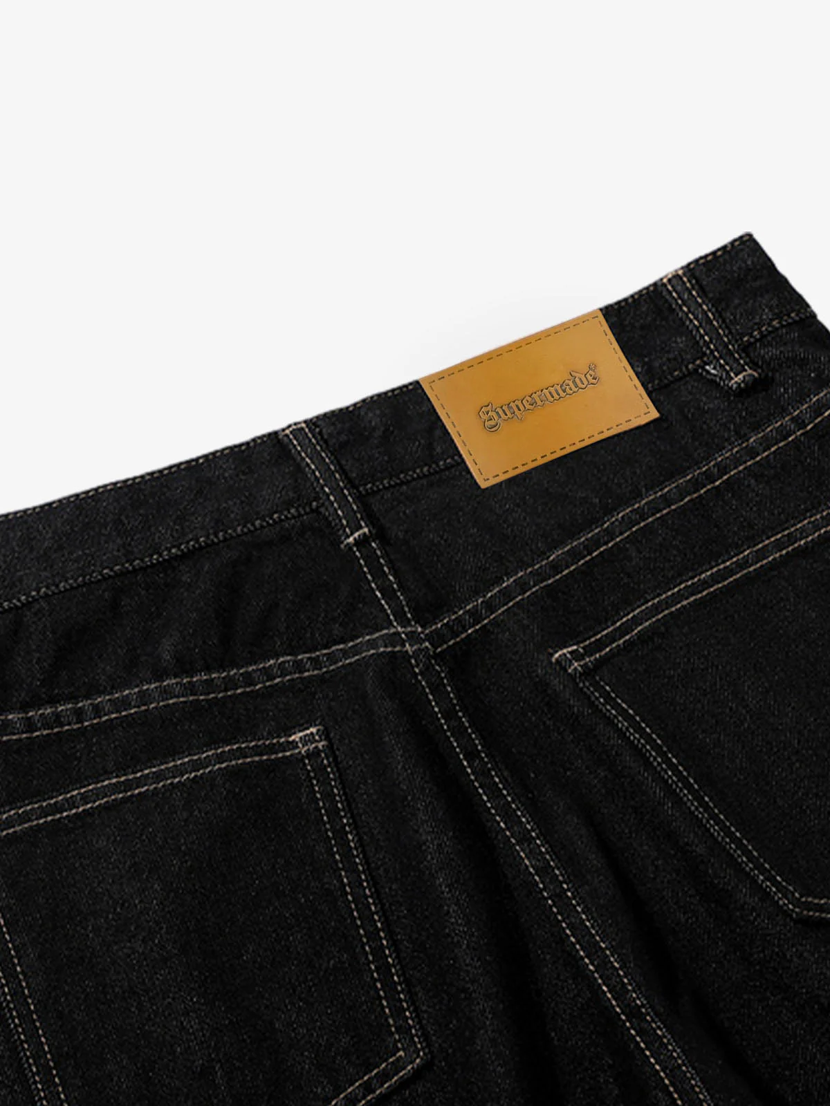 Reverse-Stitched Multi-Button Jeans