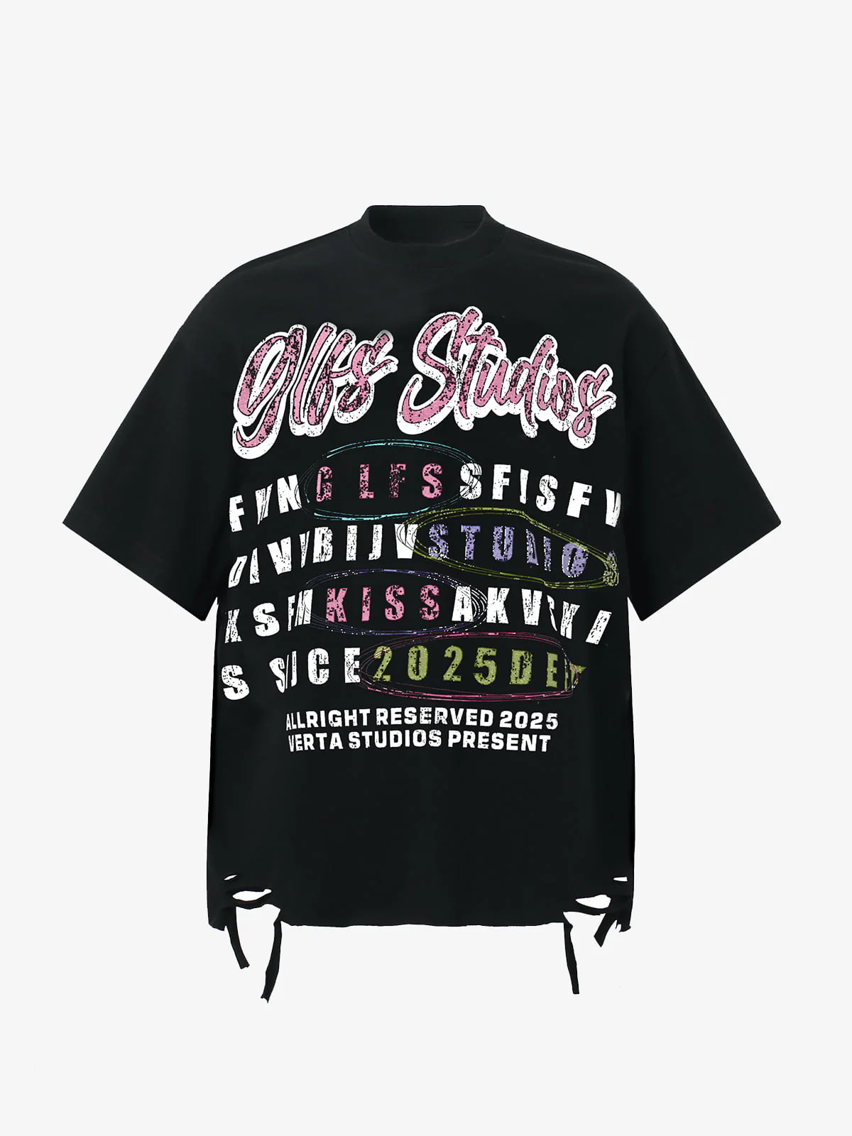 Retro Letter Graphic T-Shirt