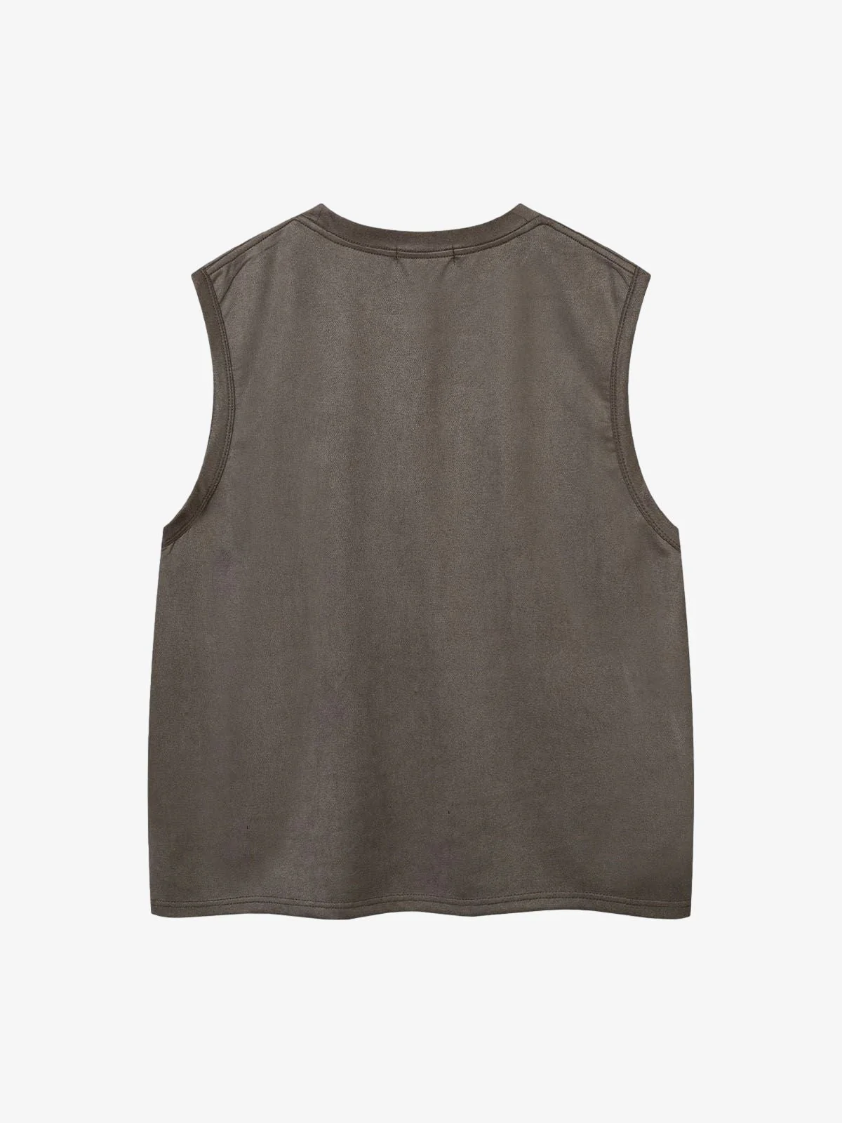 Suede Thorn Embroidered Vest