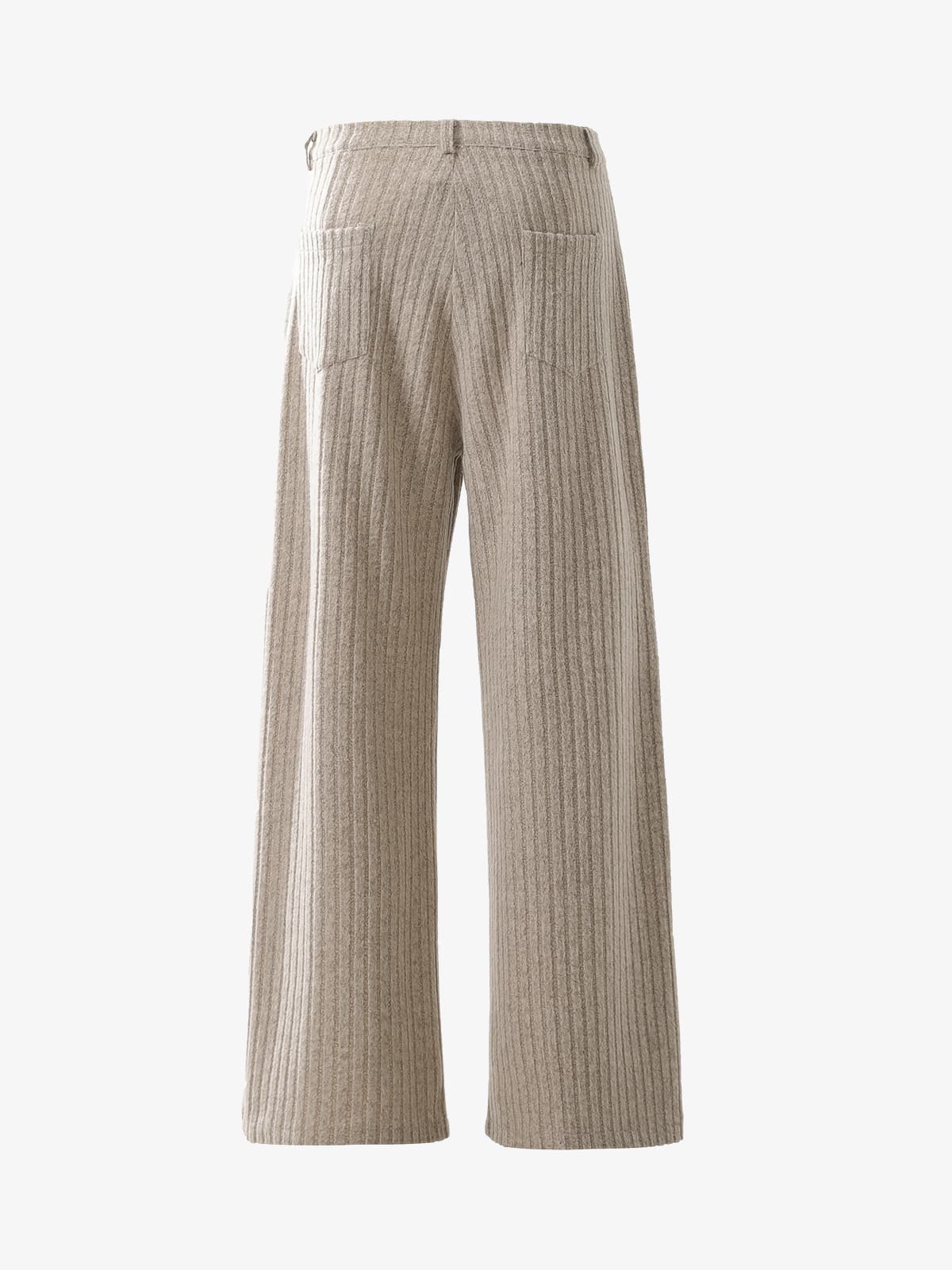 Retro Wool Blend Pleated Baggy Trousers