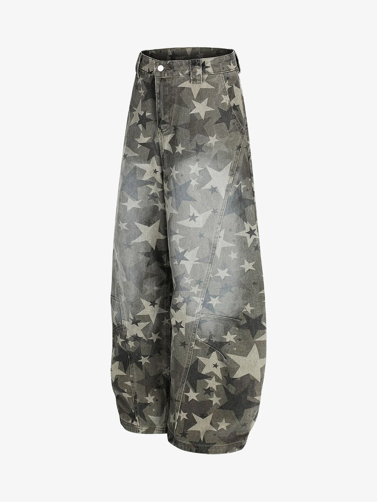 Camouflage Machete RO Star Wide-Leg Jeans