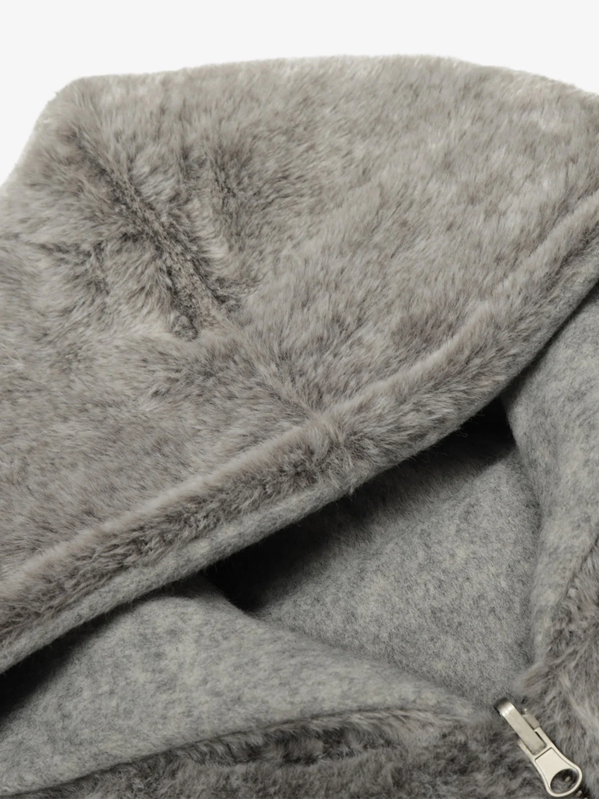 Retro Reversible Fleece Lined Zip-up Hooded Jacket