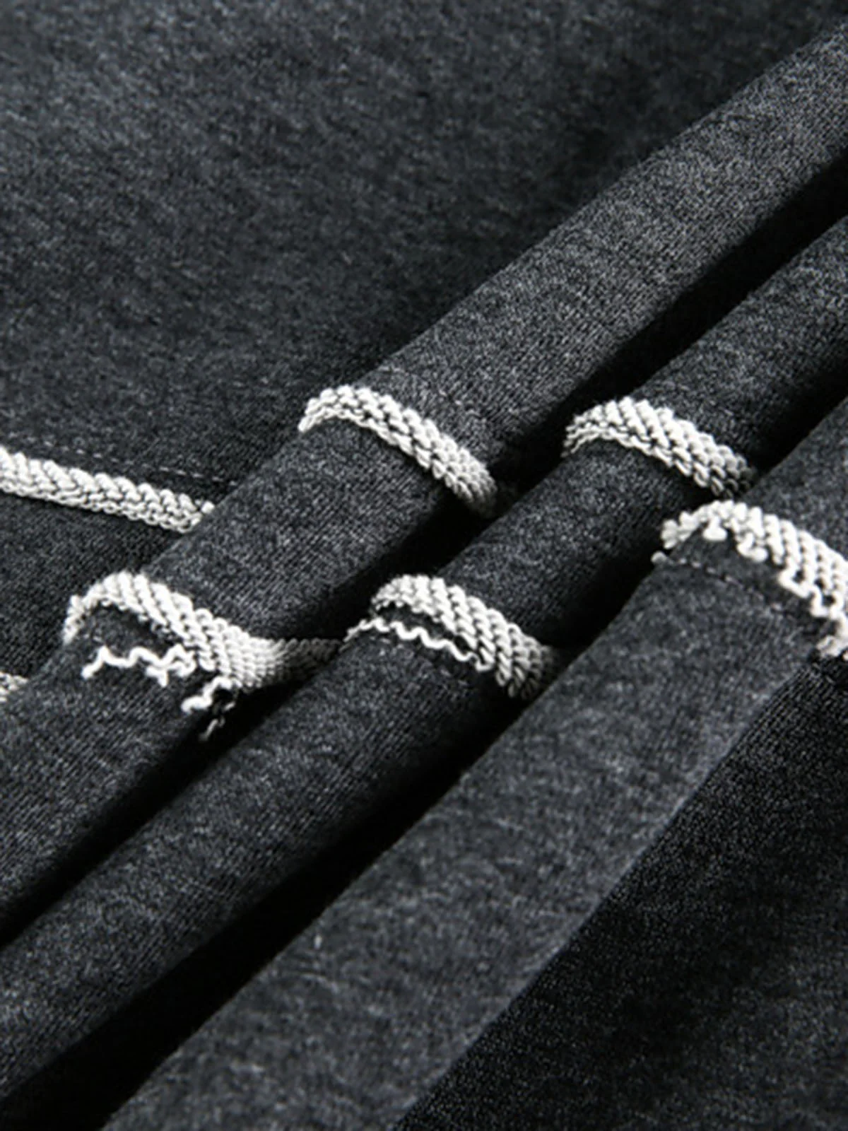 Destroyed Threaded Frayed Zip Up Hoodie