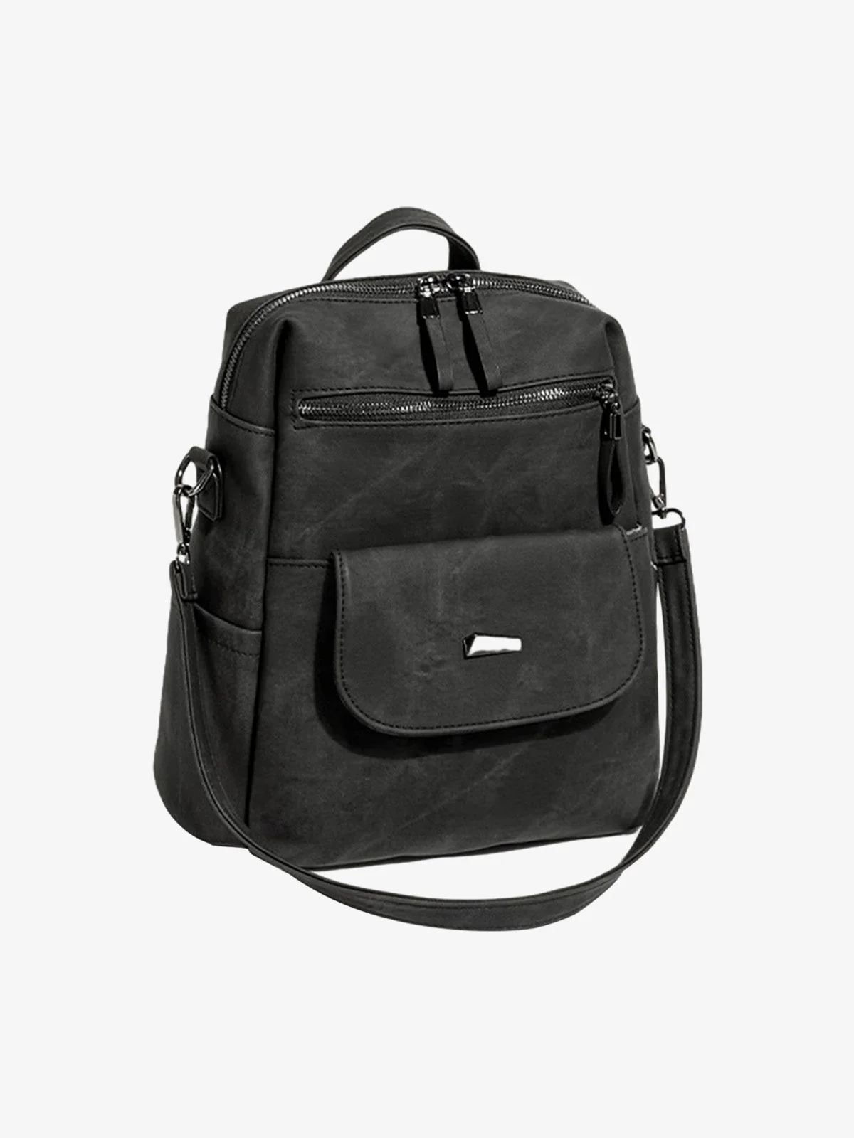 Suede Simple Dual-Use Large Capacity Backpack