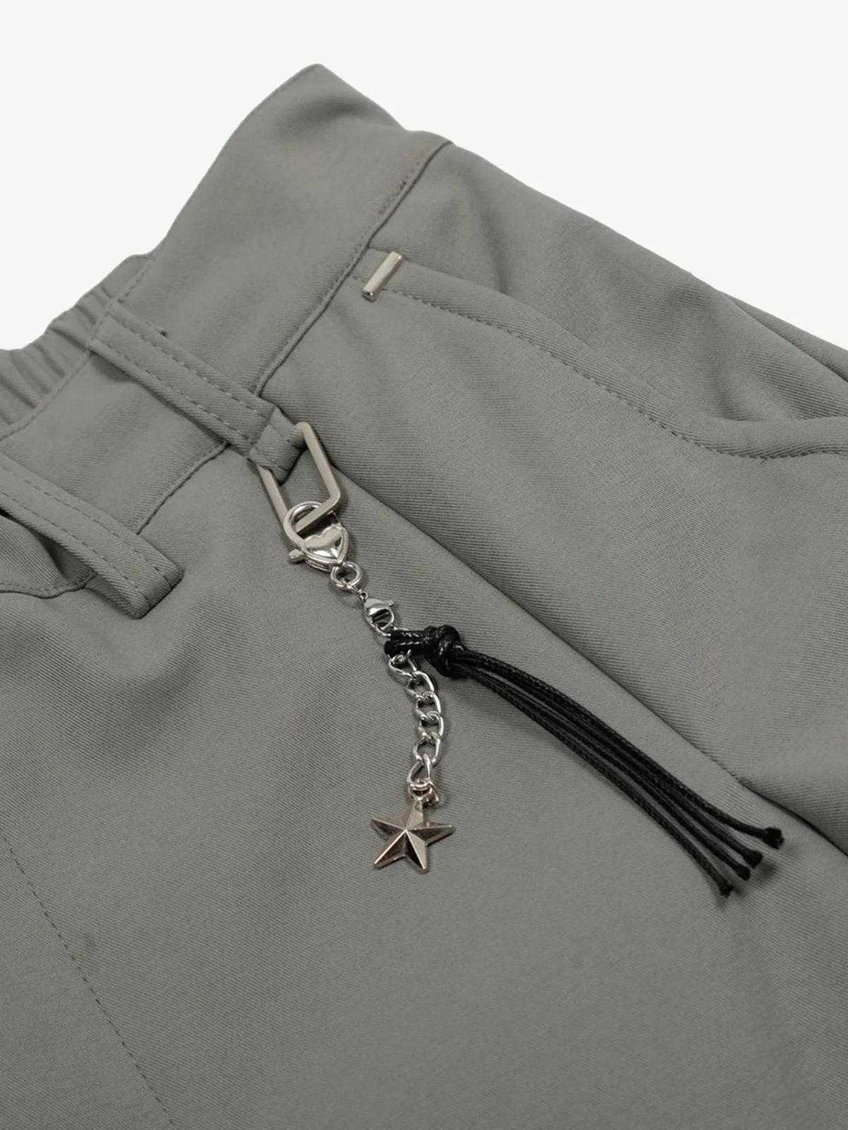 Elastic Waistband Barrel Pants - 2425