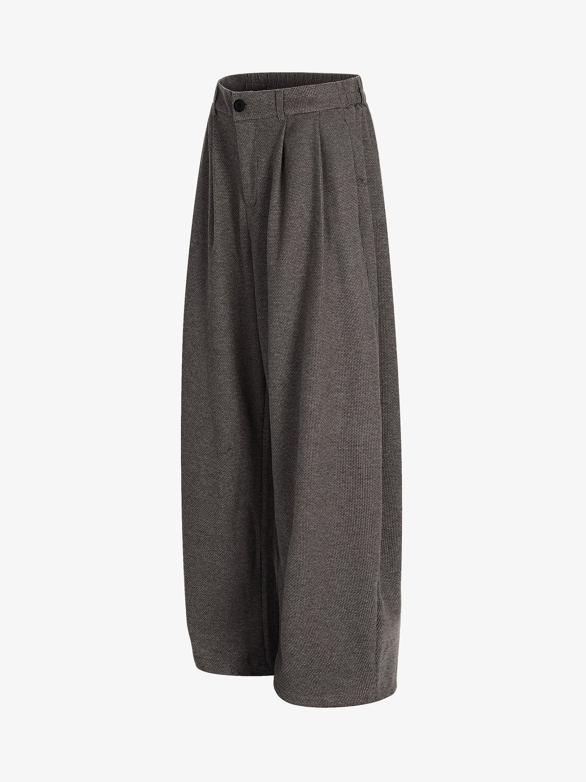 Casual Pleated Drape Stretch Barrel Pants