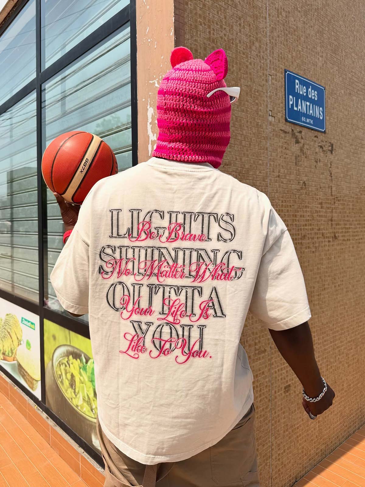 Full Diamond Tooth Pattern T-Shirt - 2258