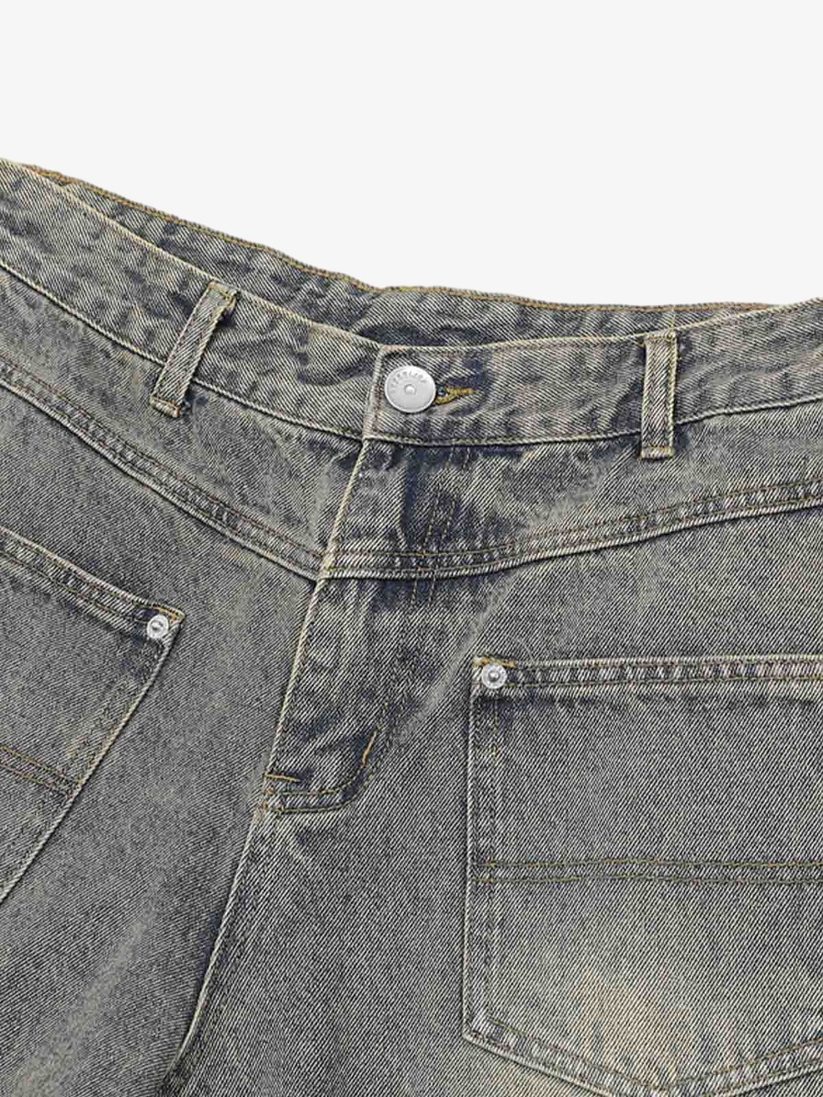 Denim Distressed Ripped Suit - 2460