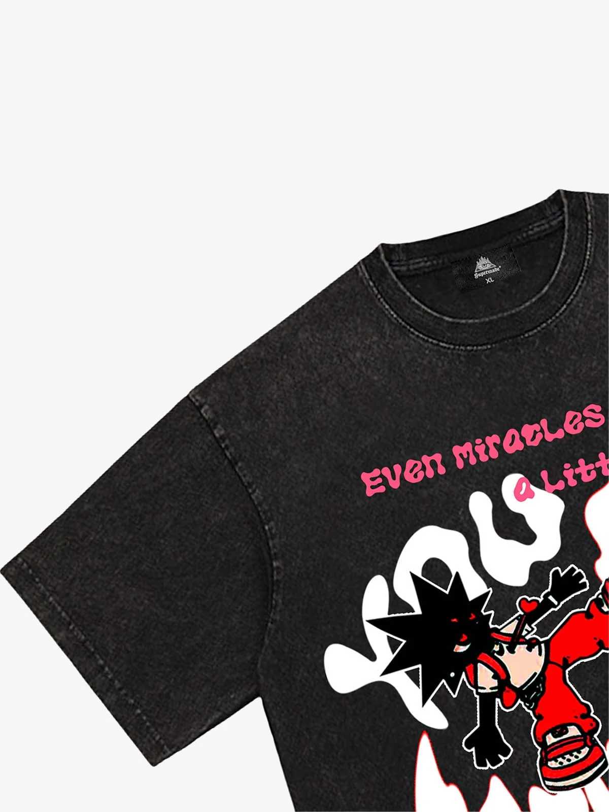 Thesupermade Fun Letter Print T-shirt - 1901