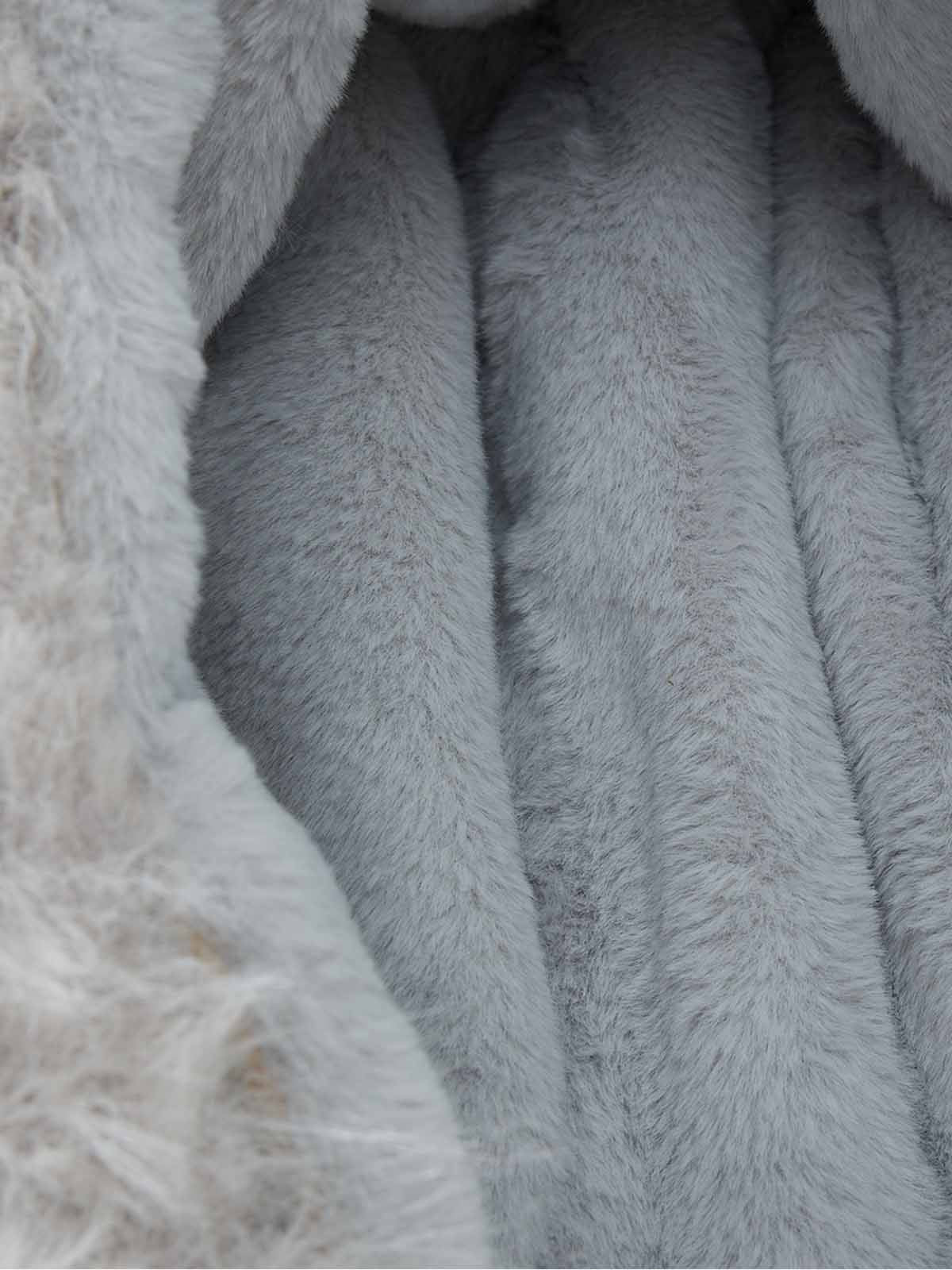 Faux Fur Collar Fleece-Lined Utility Zip-Up Jacket