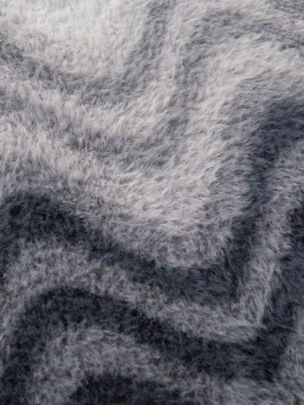 Street Gradient Wave Jacquard Knit Sweater