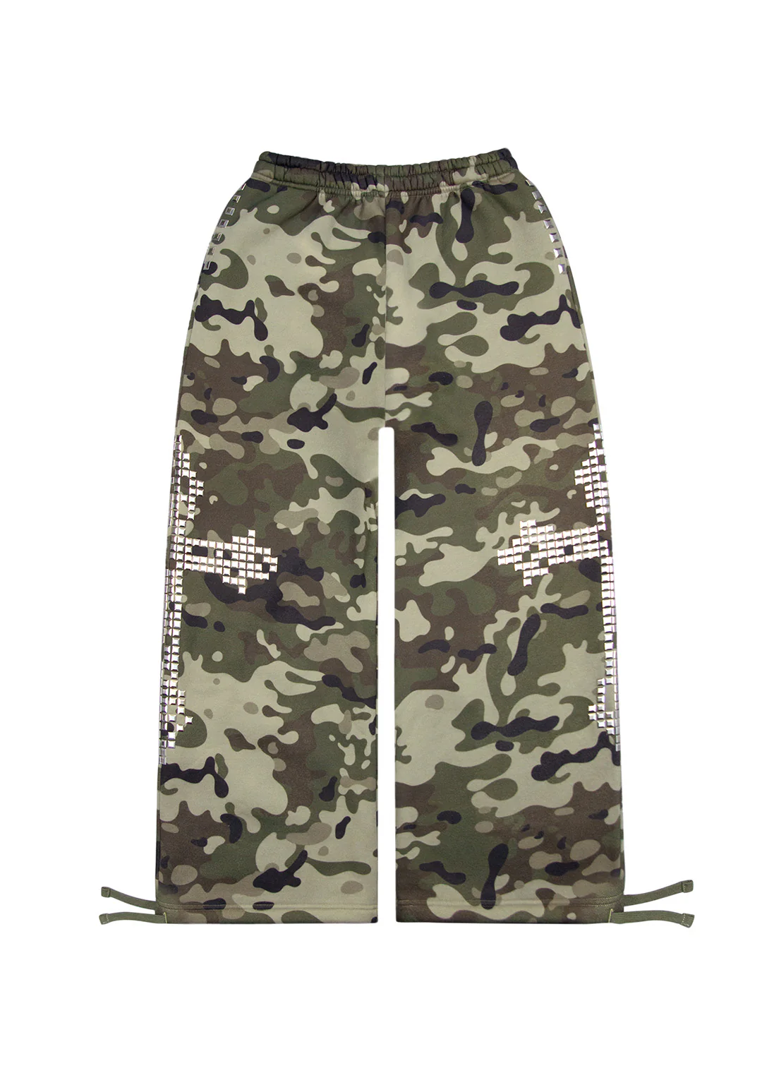 FAITHFUL STUDDED OVERSIZED SWEATPANTS CAMO