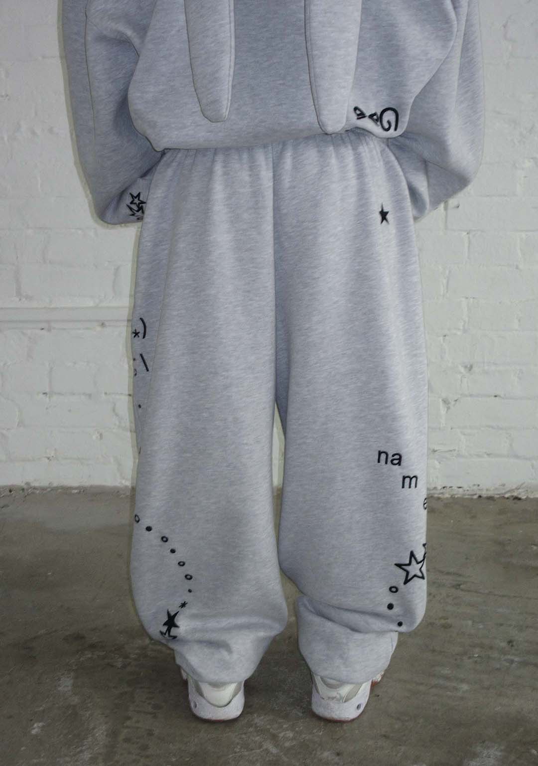 MALFUNCTION SWEATPANTS GREY MARL