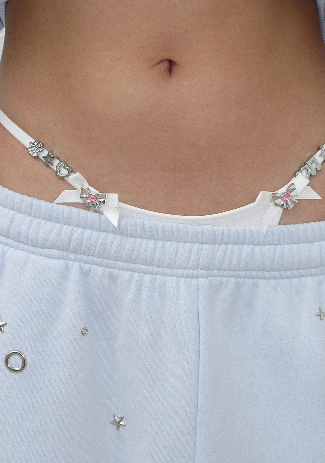 GLITCH CHARM G-STRING WHITE