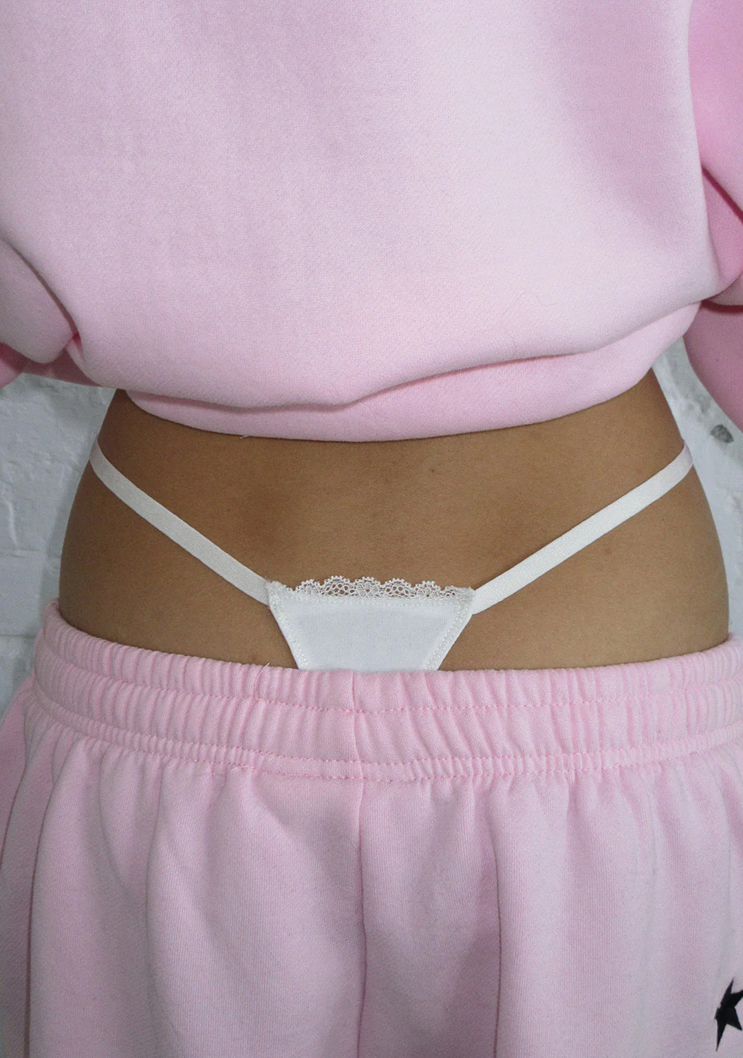 MALFUNCTION THONG BABY PINK AND WHITE (3 PACK)