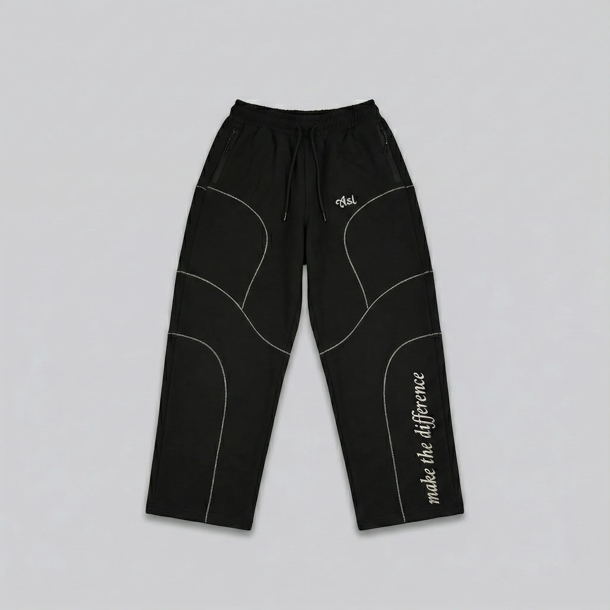 ASELIYOIN - BLACK VENOM PANTS