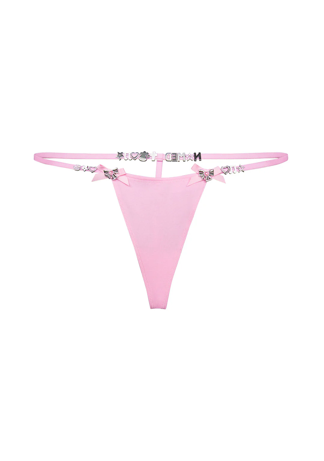 GLITCH CHARM G-STRING BABY PINK