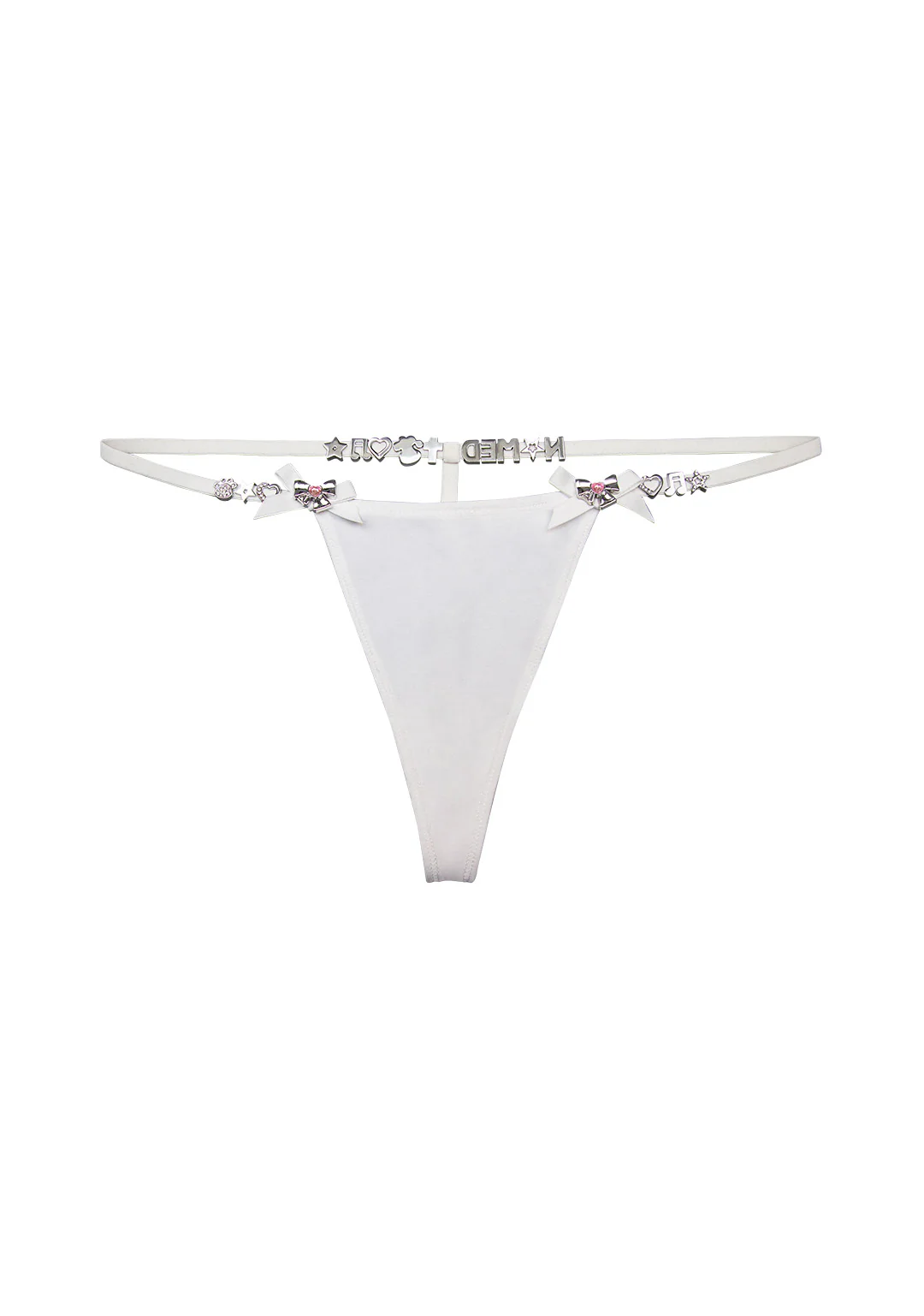GLITCH CHARM G-STRING WHITE