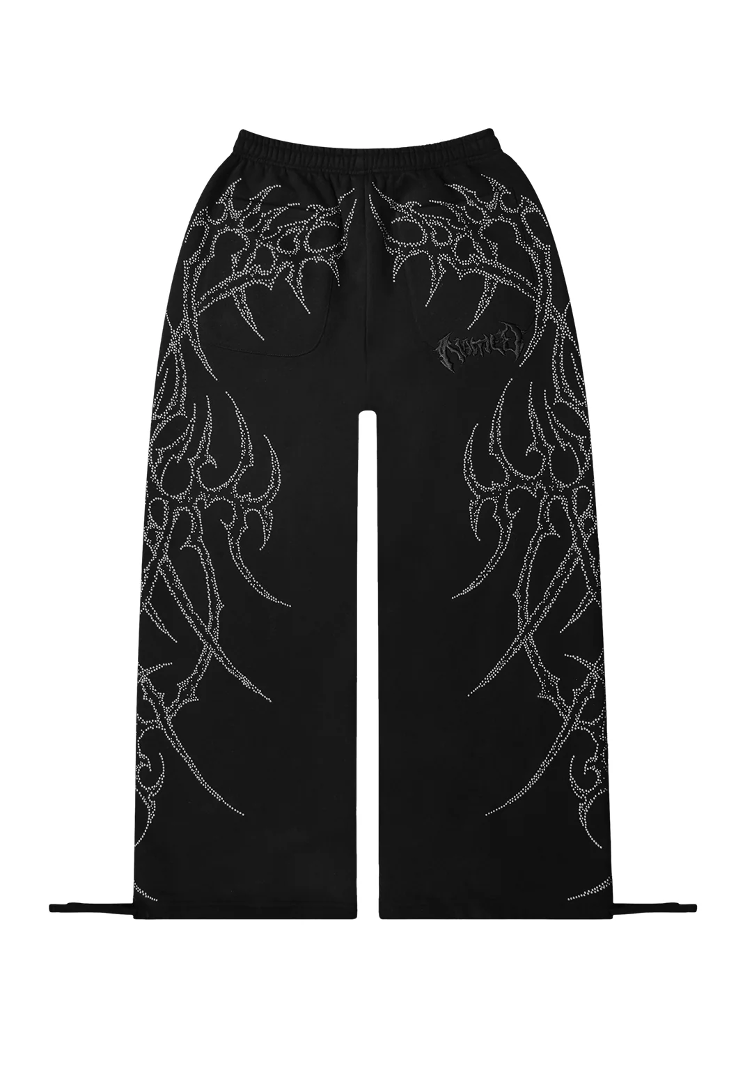 HAUNT STUDDED OVERSIZED SWEATPANTS BLACK