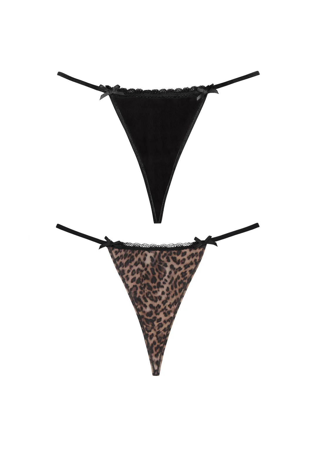 FERAL HARDWARE CHARM MESH G-STRING (2 PACK)