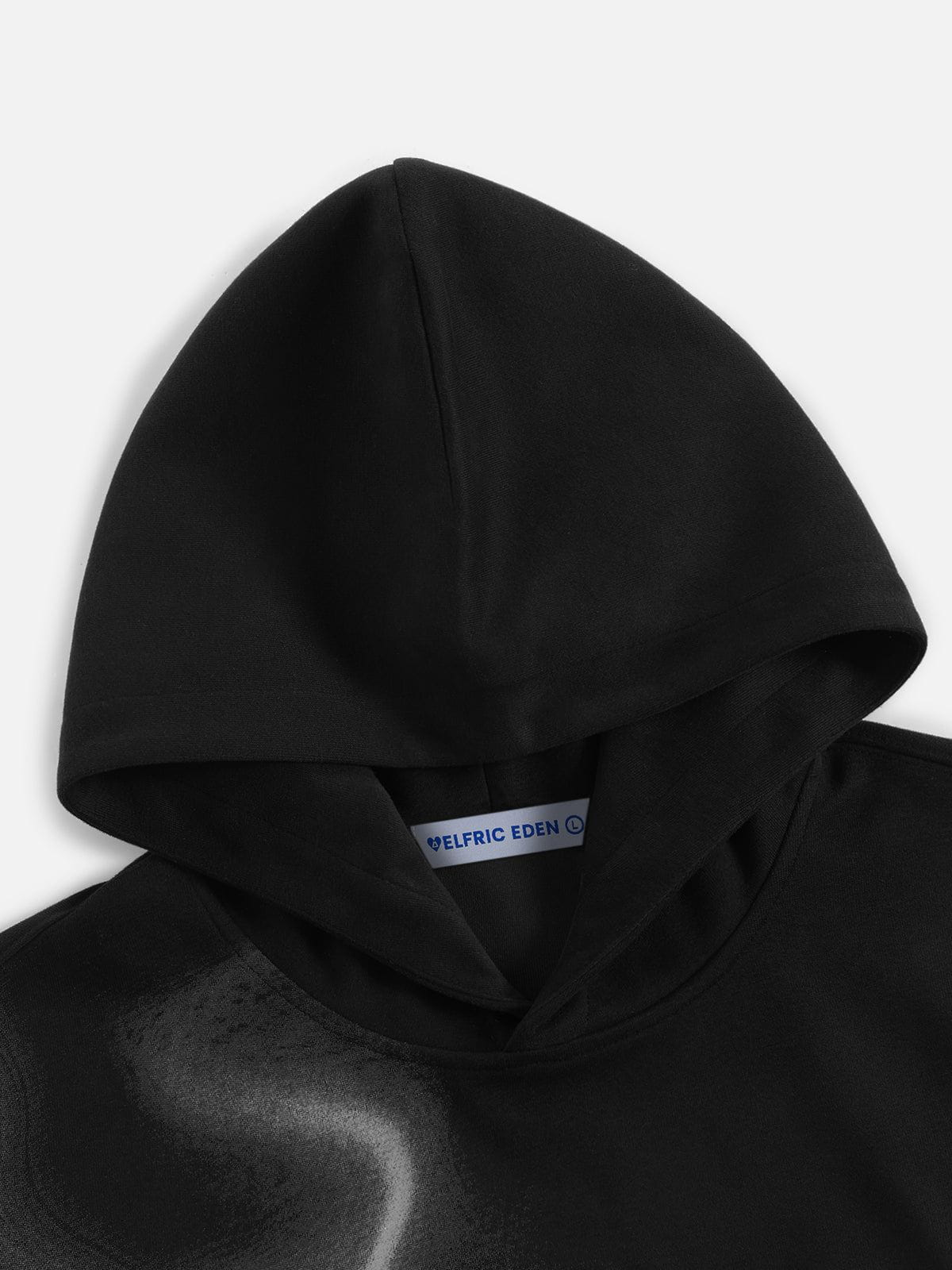 Aelfric Eden Oversized Thermal Imaging Blurring Print Pullover Hoodie