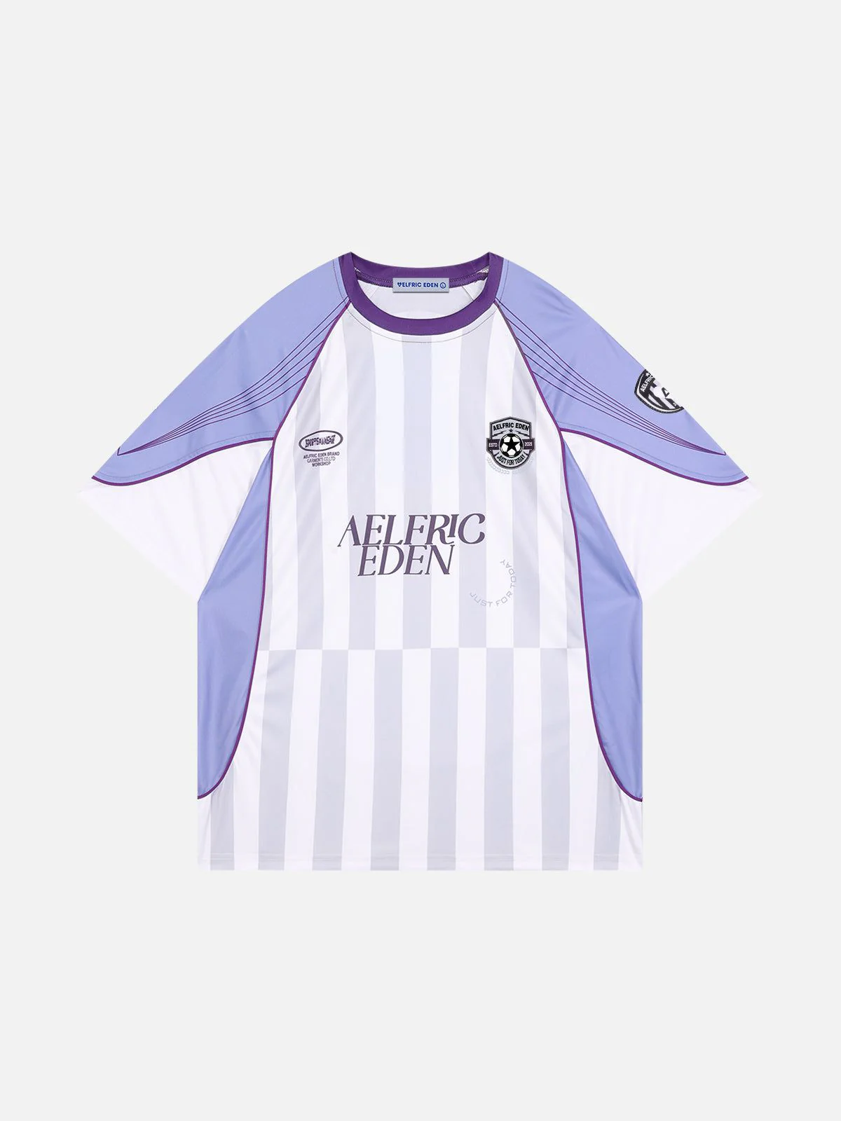 Aelfric Eden Color Blocking Stripe Soccer Jersey