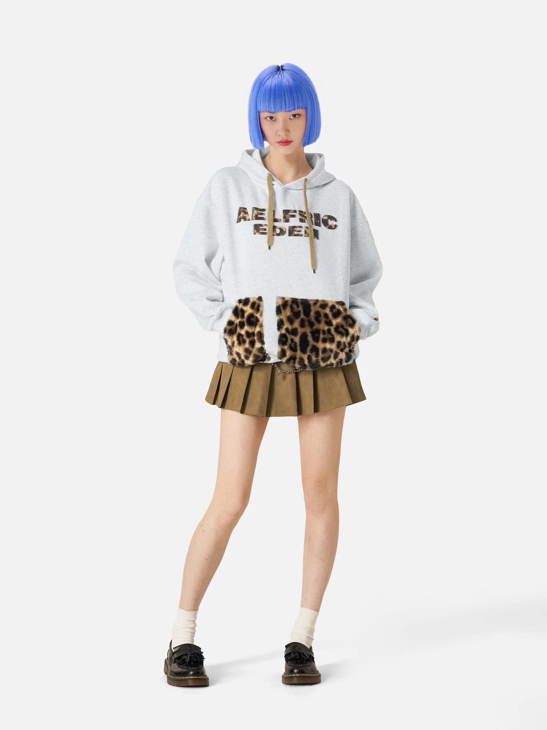 Aelfric Eden Oversized Leopard Hoodie