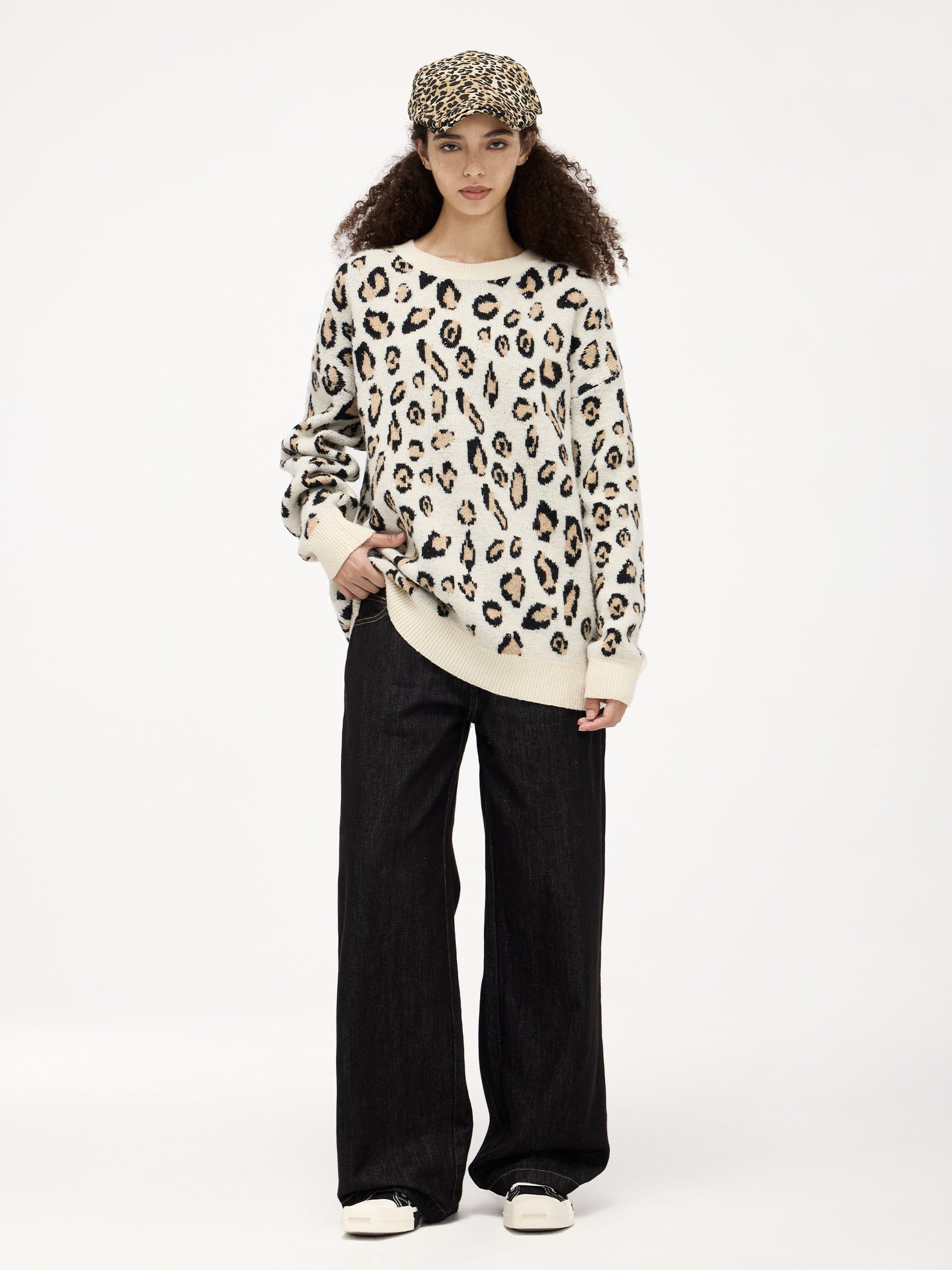 Aelfric Eden Leopard Graphic Sweater