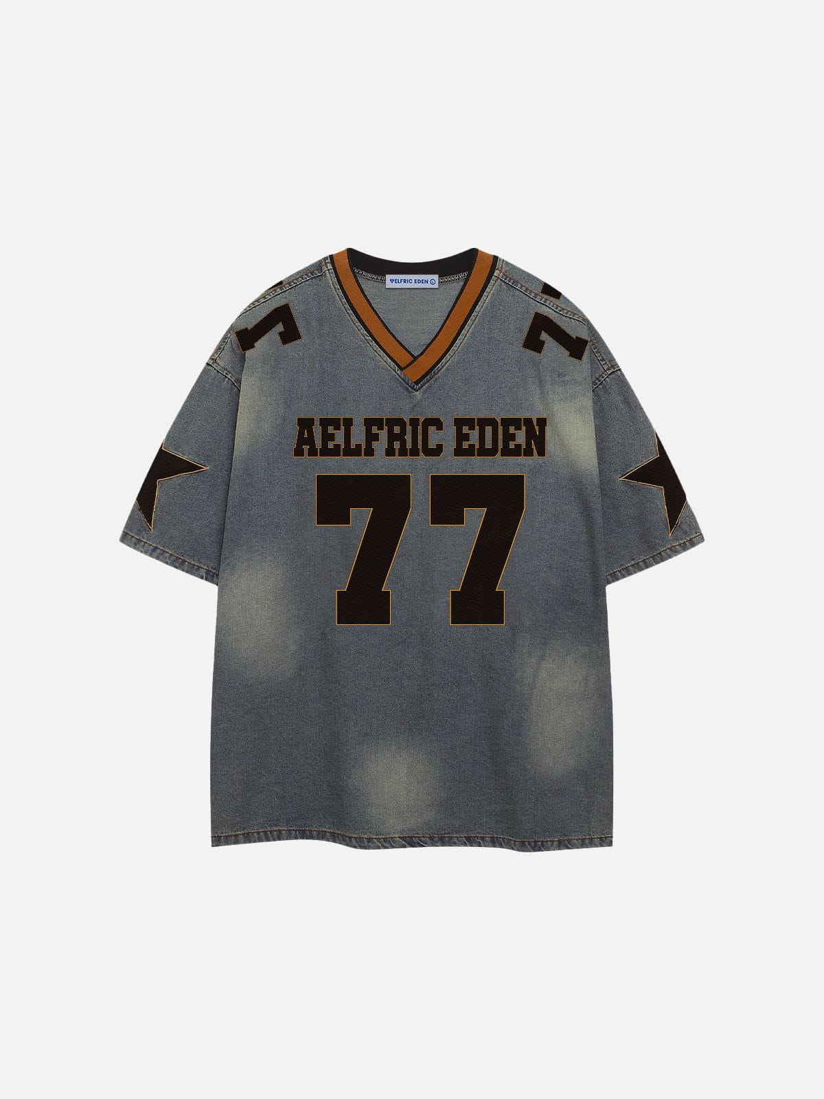 Aelfric Eden 77 V-neck Vintage Star Denim Tee