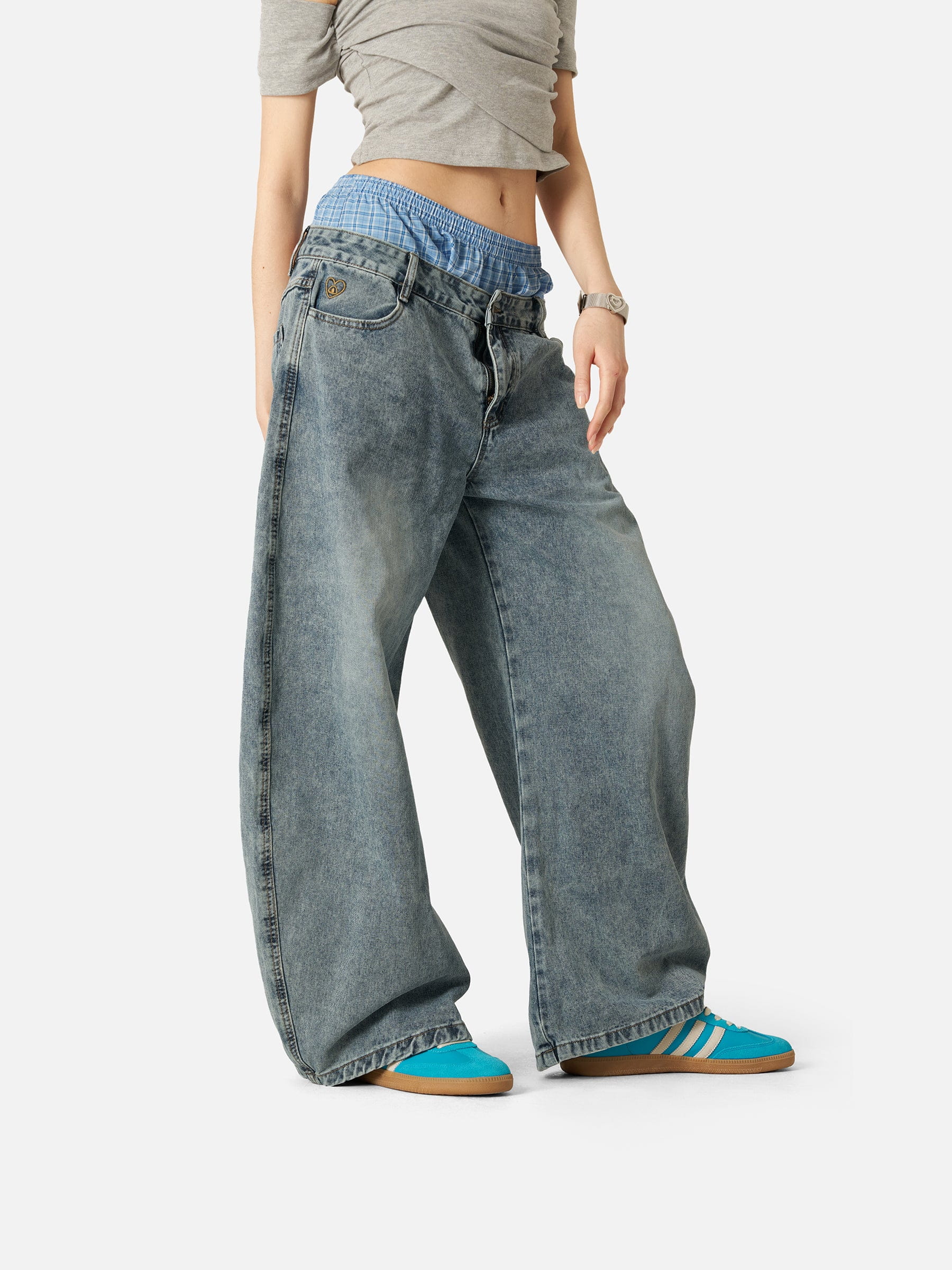 Aelfric Eden Double Waist Baggy Jeans