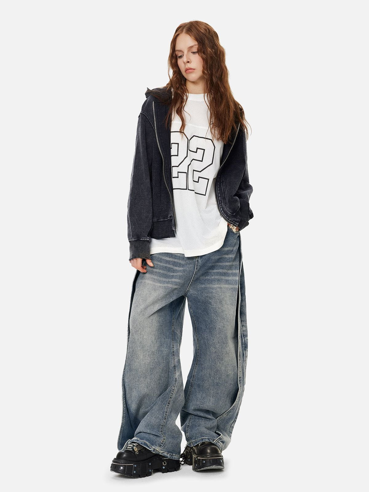 Aelfric Eden Baggy Patchwork Jeans
