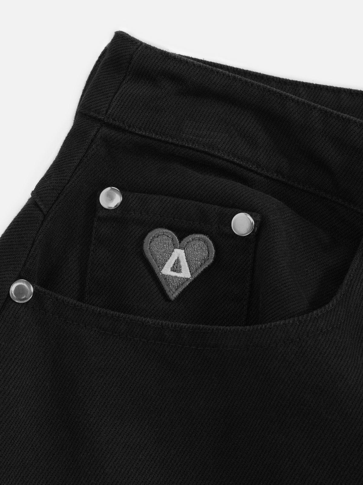 Aelfric Eden Leopard Panel Baggy Jeans