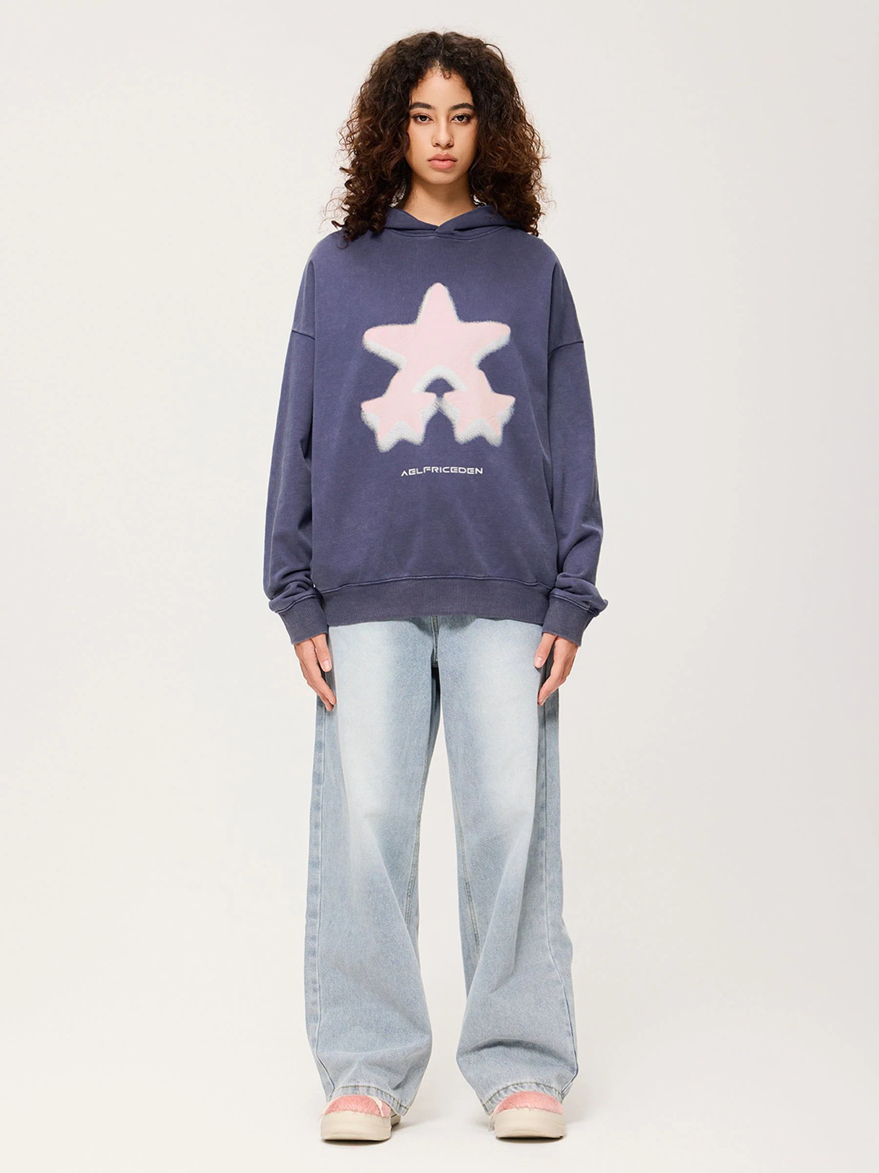 Aelfric Eden Oversized Blurring Star Hoodie