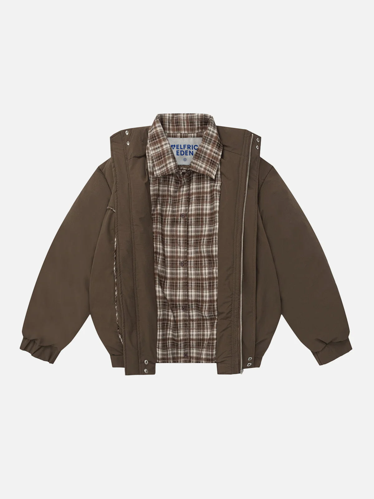 Aelfric Eden Plaid Layered Coat