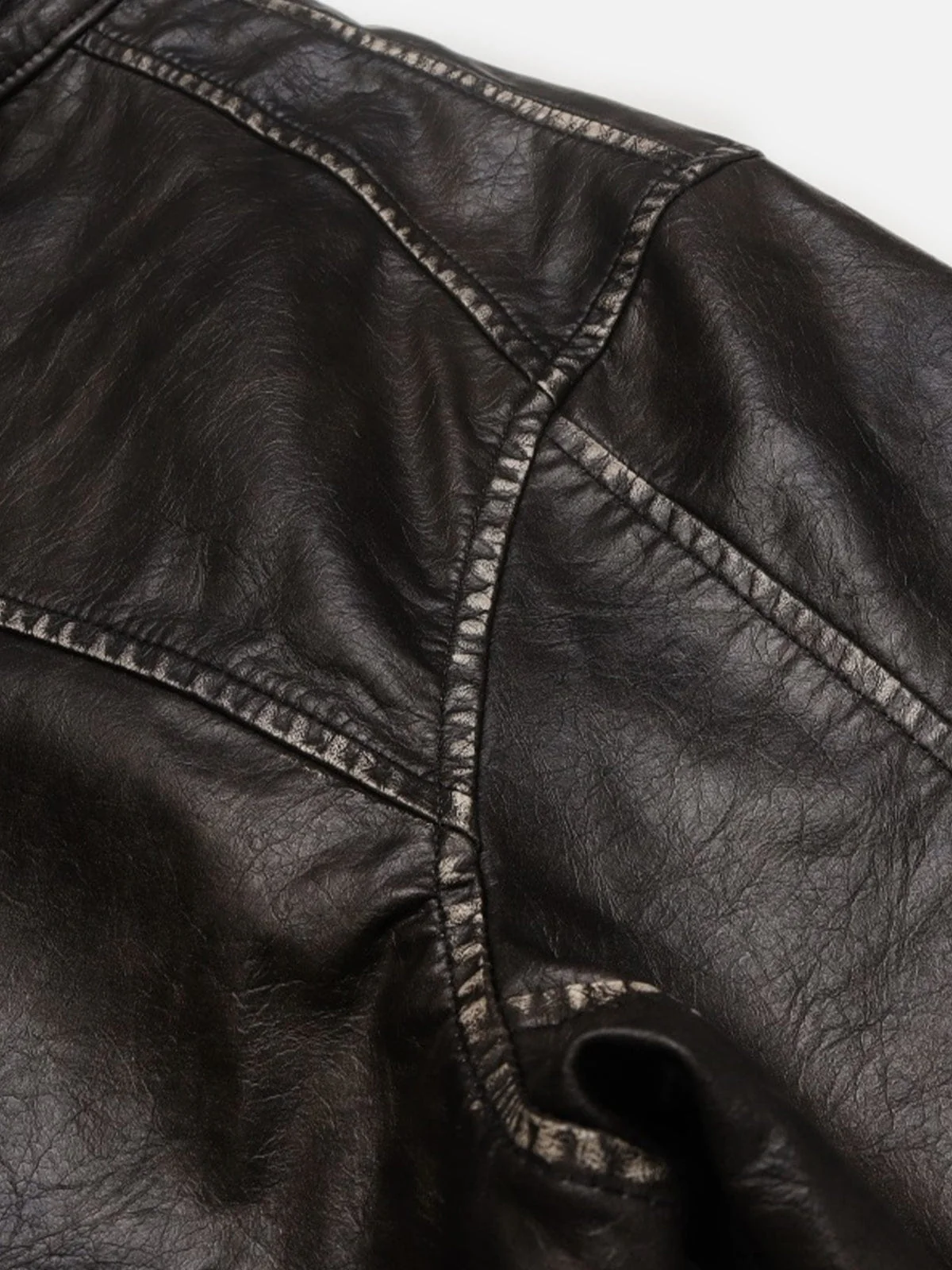 Aelfric Eden Stitch Faux Leather Jacket