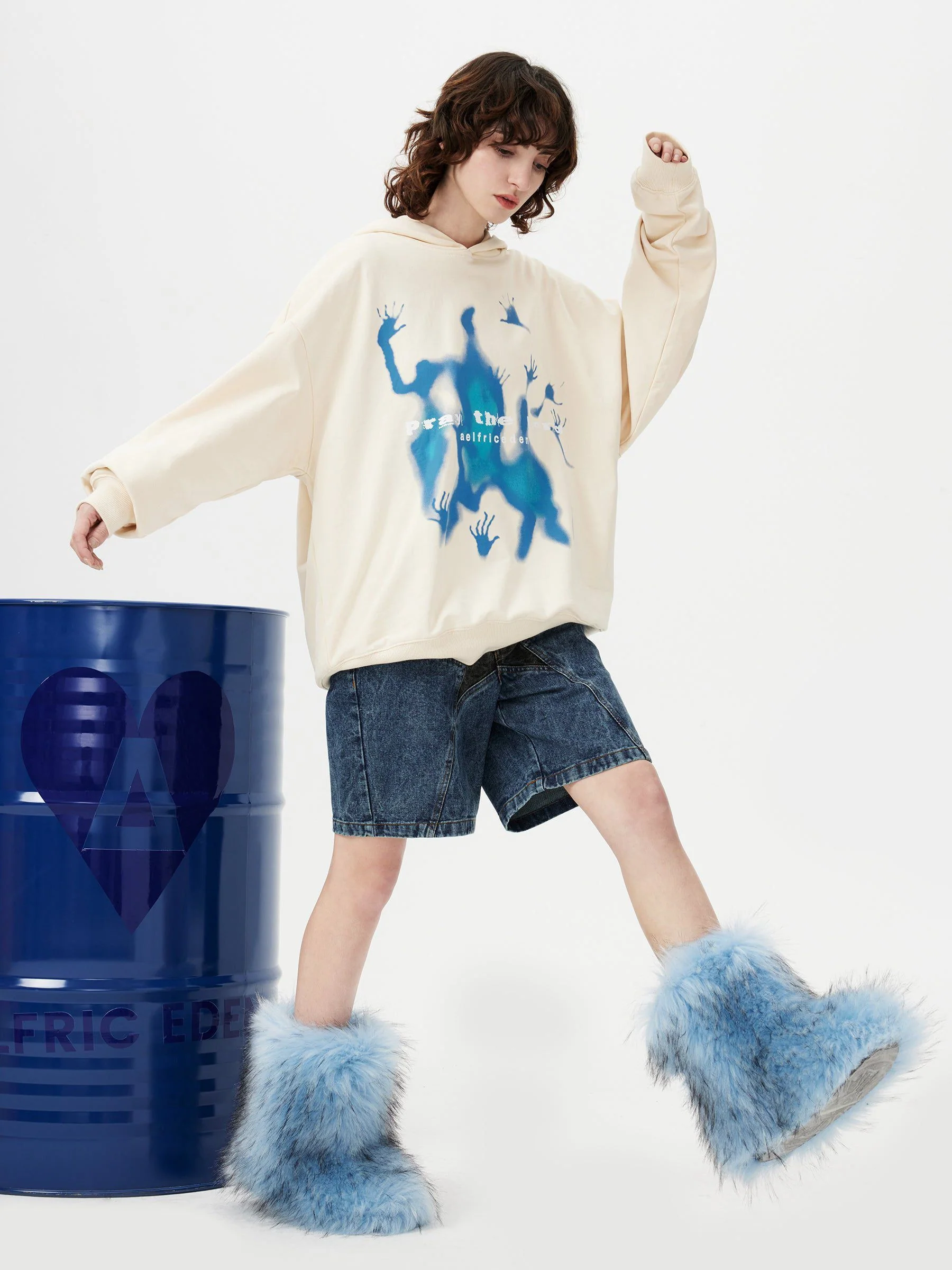 Aelfric Eden Abstraction Shadow Graphic Hoodie