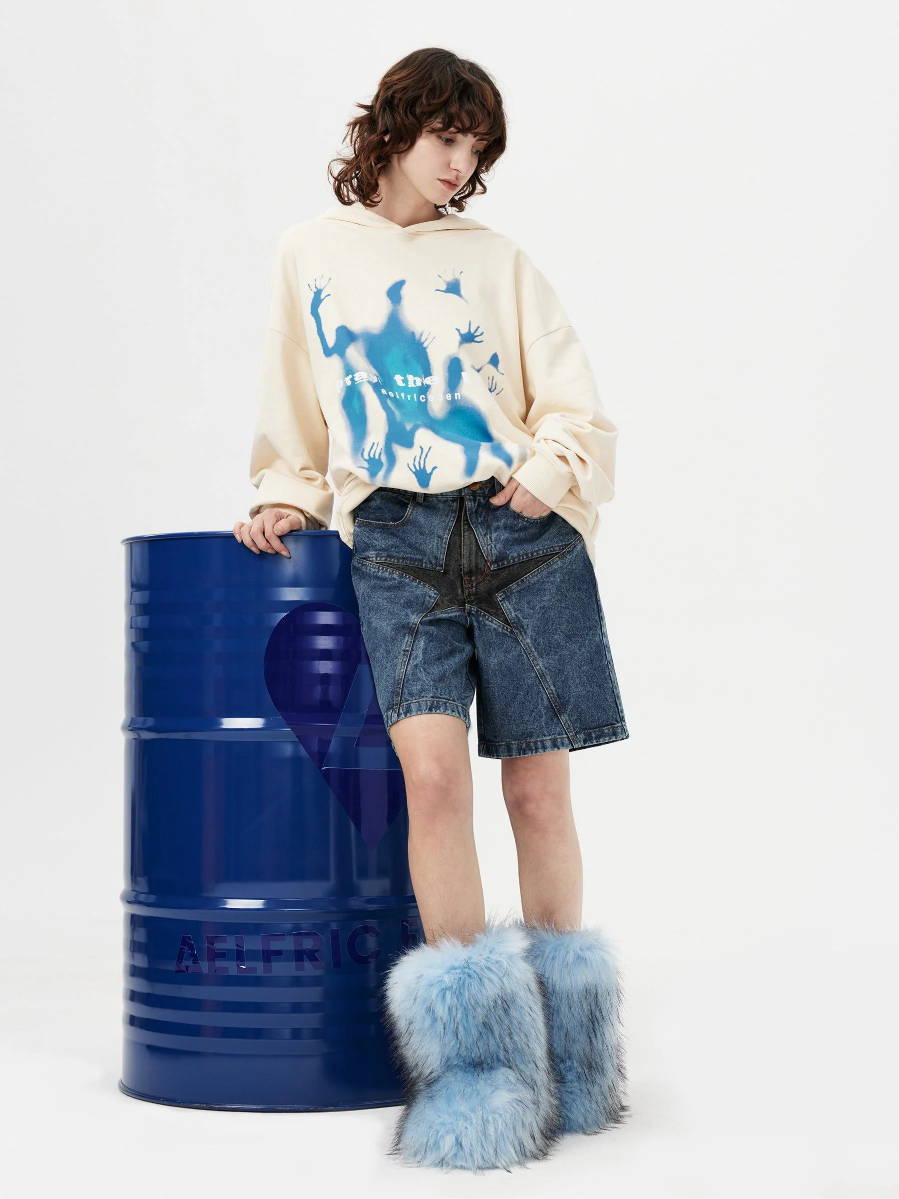 Aelfric Eden Abstraction Shadow Graphic Hoodie