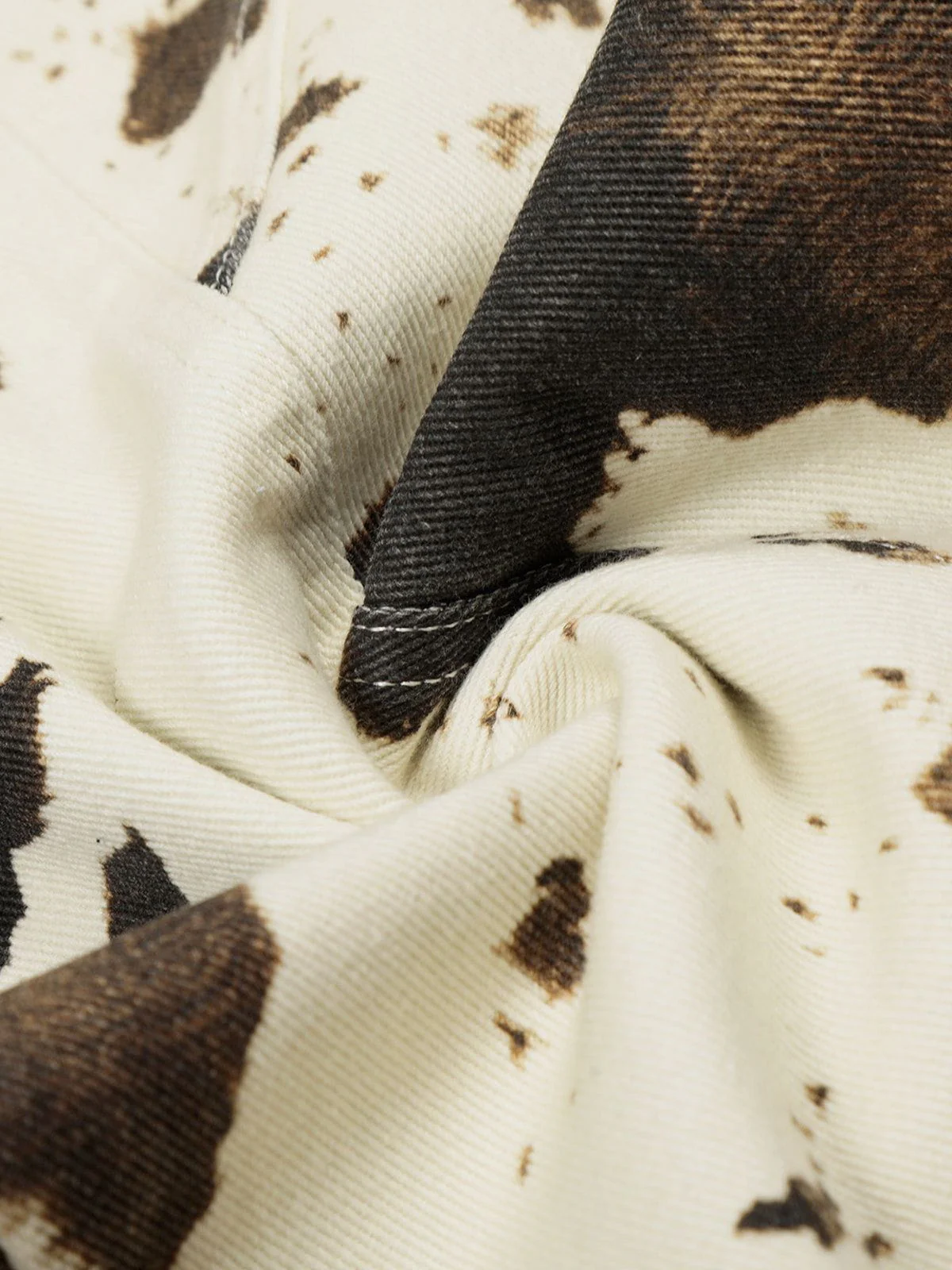 Aelfric Eden Cow Pattern Baggy Barrel Jeans