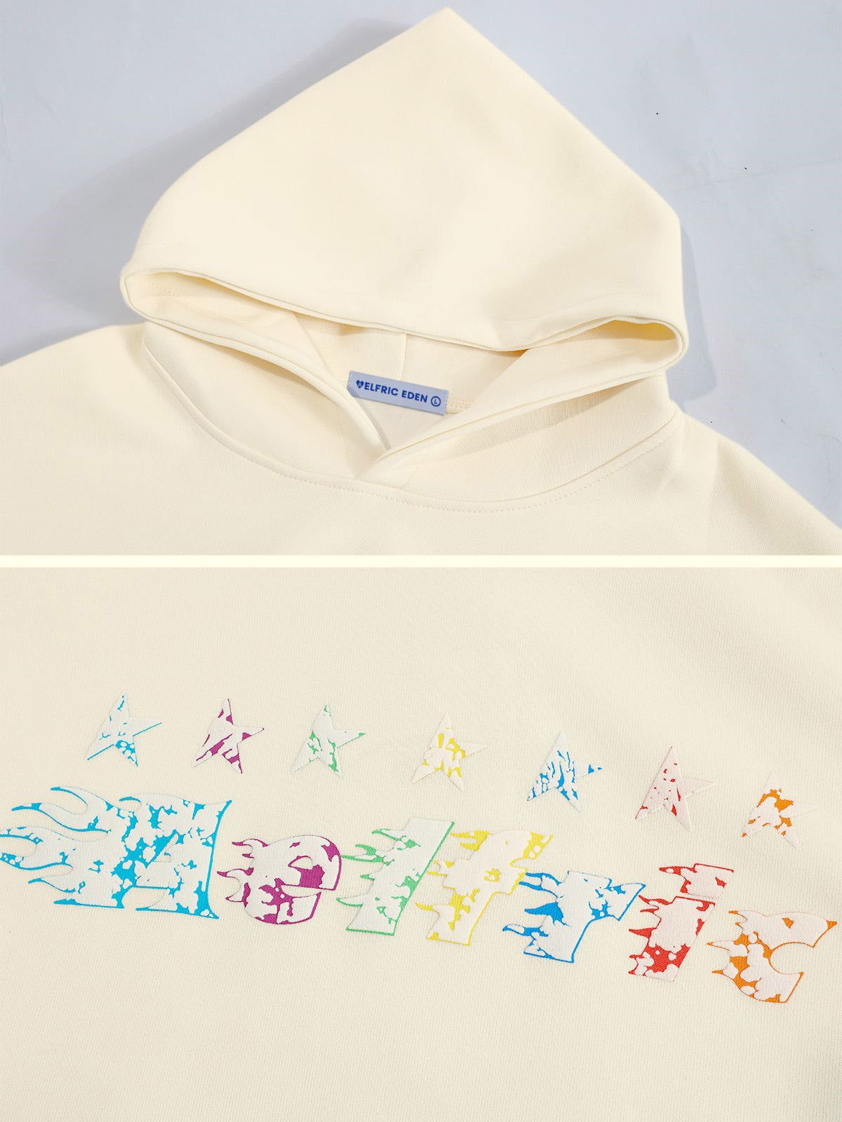 Aelfric Eden Star Embroidery Graffiti Pullover Hoodie