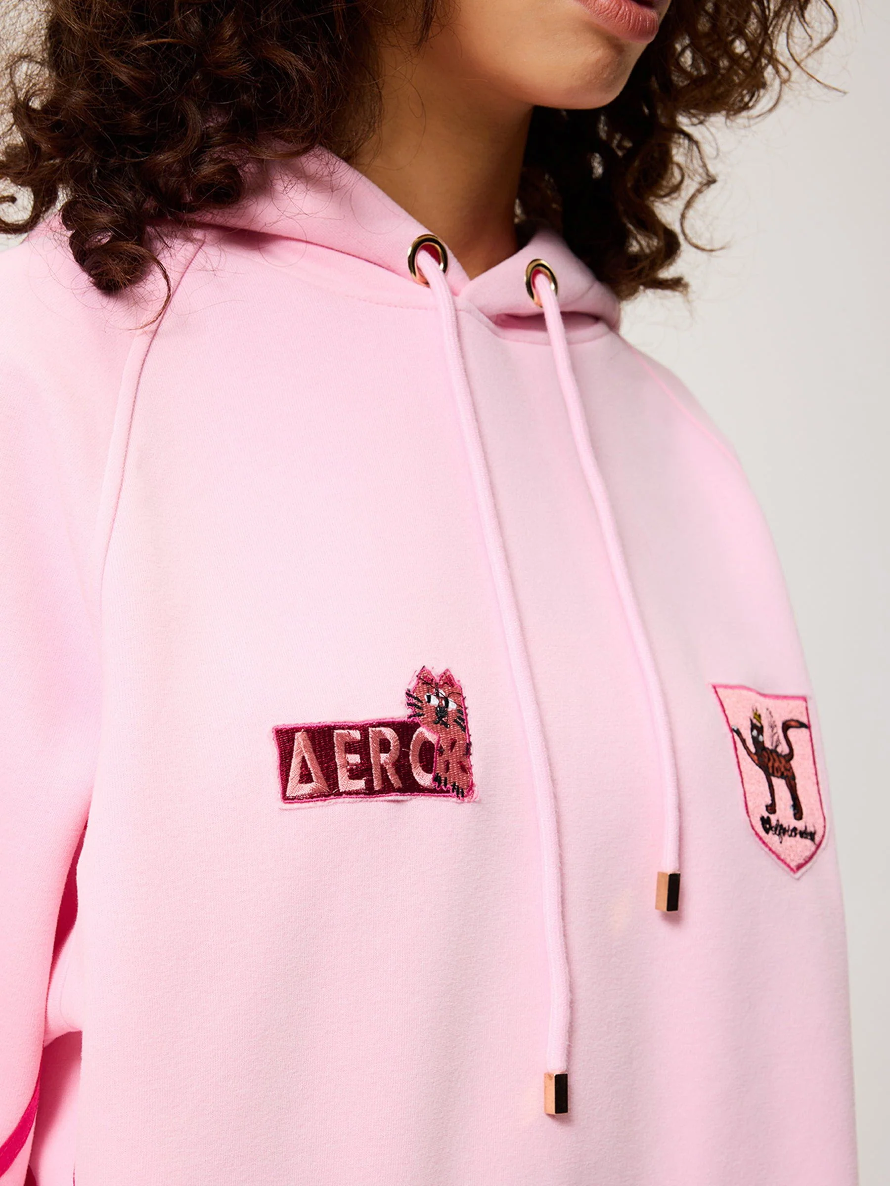 Aelfric Eden Floral Number Embroidery Hoodie