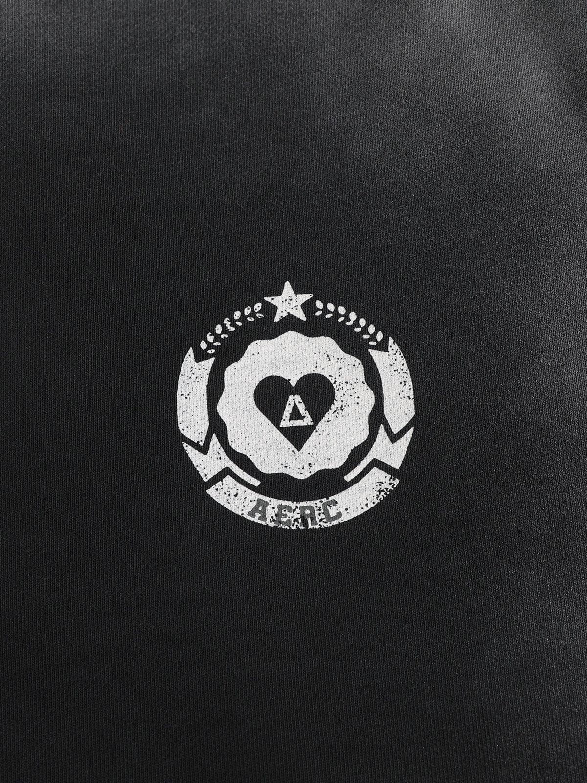 Aelfric Eden Boxy fit 77 Stripe Zip Hoodie – Acid Wash