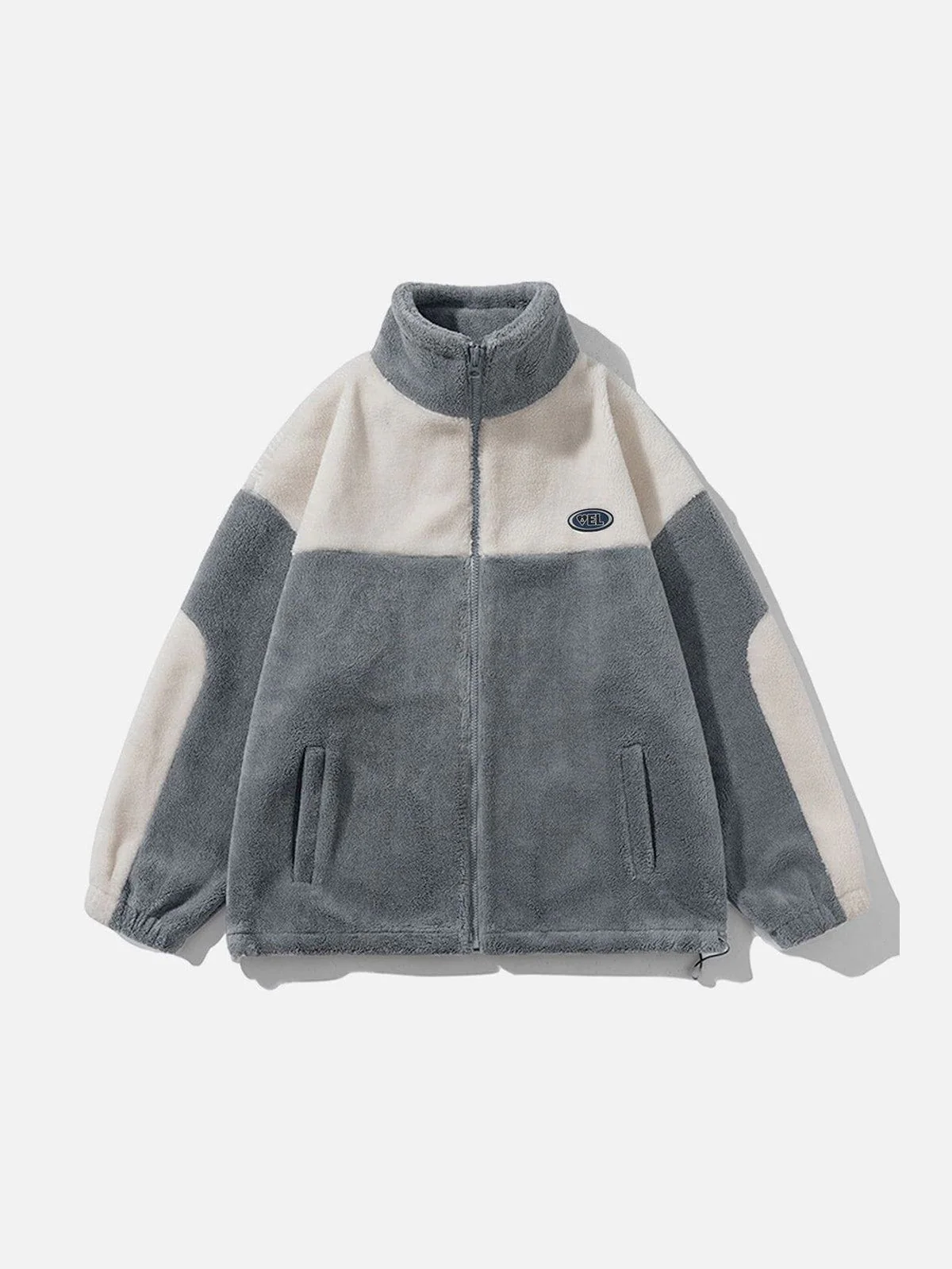 Aelfric Eden Color Block Patchwork Sherpa Jacket