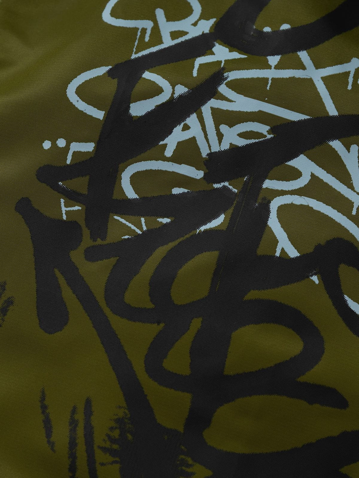 Aelfric Eden Graffiti Sherpa Collar Coat