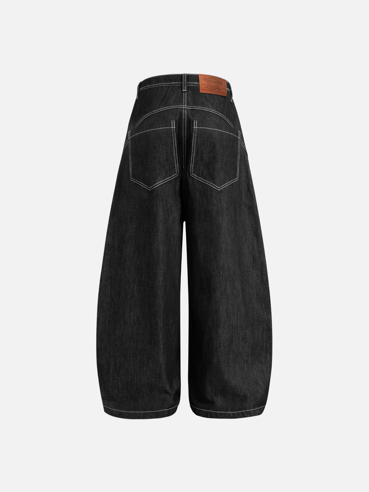 Aelfric Eden Metal Button Raw Baggy Barrel Jeans