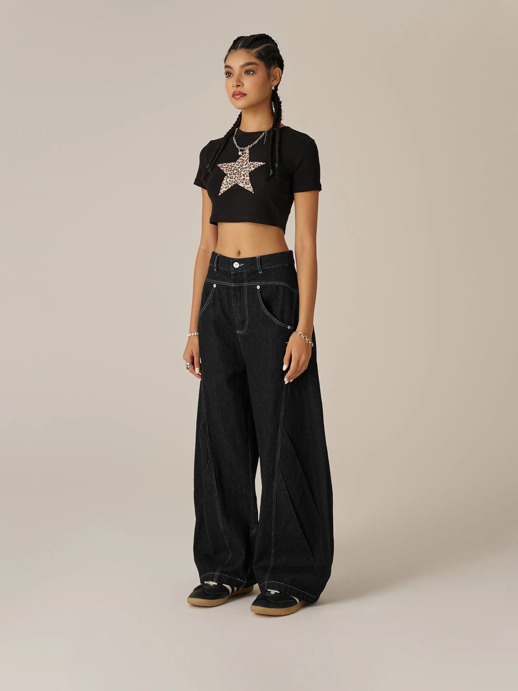 Aelfric Eden Wrinkle Baggy Barrel Jeans