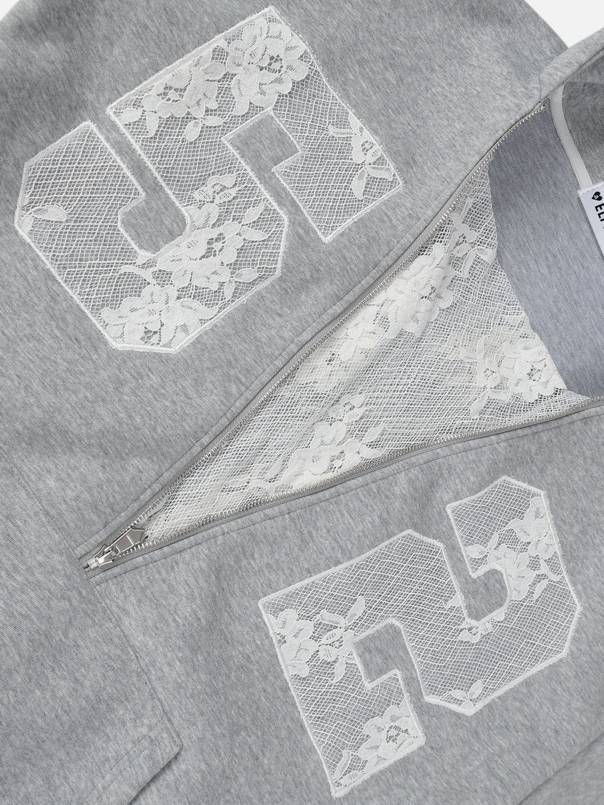 Aelfric Eden Lace Number Oversized Hoodie