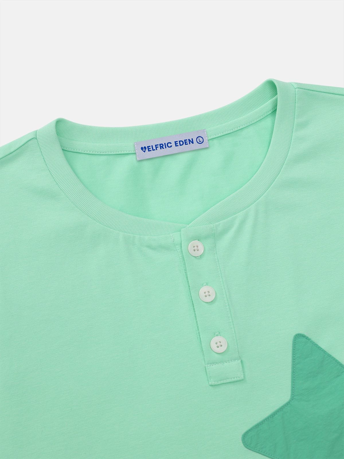 Aelfric Eden Eden Star Henley Long Sleeve Tee