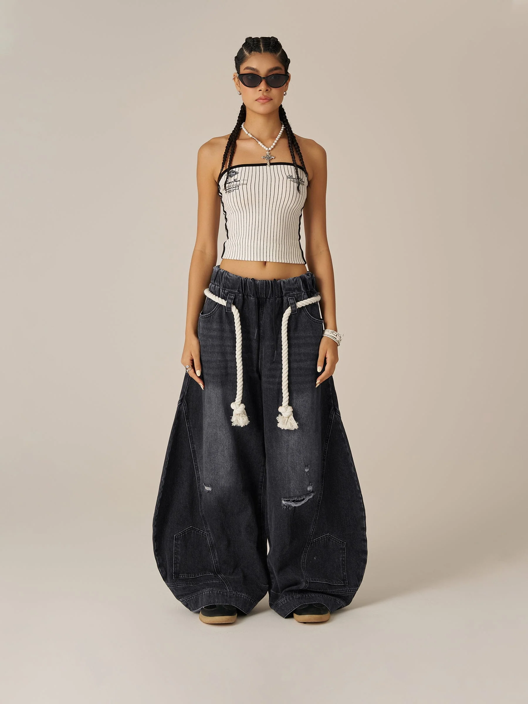 Aelfric Eden Reverse Super Baggy Barrel Jeans